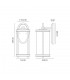 Large Wall Lamp, 1 x E27, Black & Gold, Clear Glass, IP54 - 2