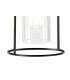 Single Ceiling Pendant, 1 Light E27, Black, Clear Glass - 8