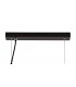 Linear Ceiling Pendant, 3 Light E27, Black, Clear Glass - 4