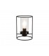 Table Lamp, 1 Light E27, Black, Clear Glass - 1