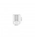Table Lamp, 1 Light E27, Black, Clear Glass - 2