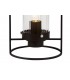 Table Lamp, 1 Light E27, Black, Clear Glass - 4