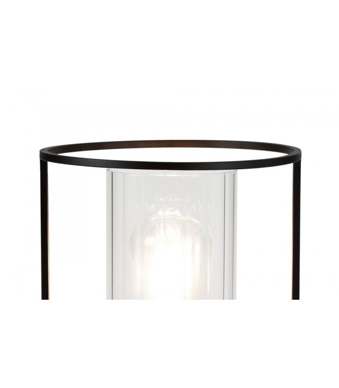 Table Lamp, 1 Light E27, Black, Clear Glass - 5
