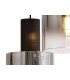 Round Ceiling Cluster Pendant, 3 Light Adjustable E27, Black, Smoke Fade Glass - 8