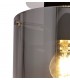 Round Ceiling Flush, 1 Light Flush Fitting E27, Black, Smoke Fade Glass - 6