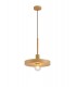 Single Ceiling Dome Pendant, Adjustable E27, Wood Effect - 6