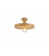 Single Ceiling Dome Pendant, Adjustable E27, Wood Effect - 11