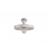 Single Ceiling Dome Pendant, Adjustable E27, Marble Effect - 16