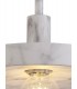 Single Ceiling Dome Pendant, Adjustable E27, Marble Effect - 20