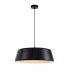 Single Large Ceiling Pendant, 1 Light Adjustable E27, Gloss Black, Gloss White - 1