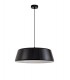 Single Large Ceiling Pendant, 1 Light Adjustable E27, Gloss Black, Gloss White - 3