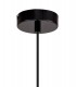 Single Large Ceiling Pendant, 1 Light Adjustable E27, Gloss Black, Gloss White - 4