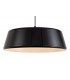 Single Large Ceiling Pendant, 1 Light Adjustable E27, Gloss Black, Gloss White - 5