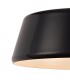 Single Large Ceiling Pendant, 1 Light Adjustable E27, Gloss Black, Gloss White - 6