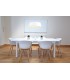 Single Large Ceiling Pendant, 1 Light Adjustable E27, Gloss White, Gloss White - 3