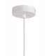 Single Large Ceiling Pendant, 1 Light Adjustable E27, Gloss White, Gloss White - 5