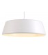 Single Large Ceiling Pendant, 1 Light Adjustable E27, Gloss White, Gloss White - 6