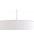 Single Large Ceiling Pendant, 1 Light Adjustable E27, Gloss White, Gloss White - 8