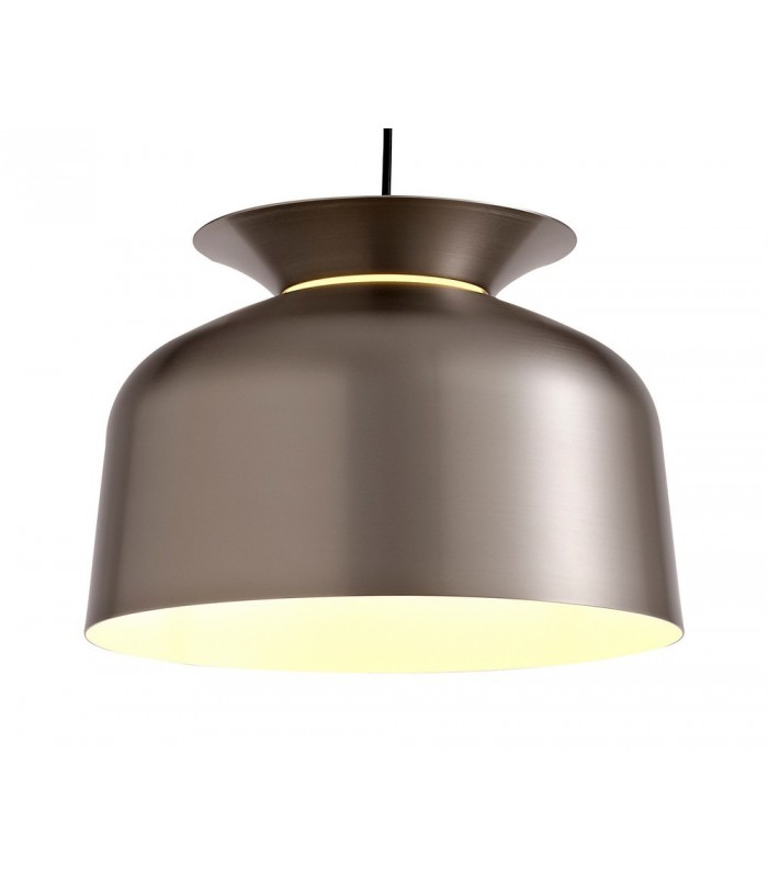 Single Ceiling Dome Pendant, Adjustable E27, Satin Nickel - 6