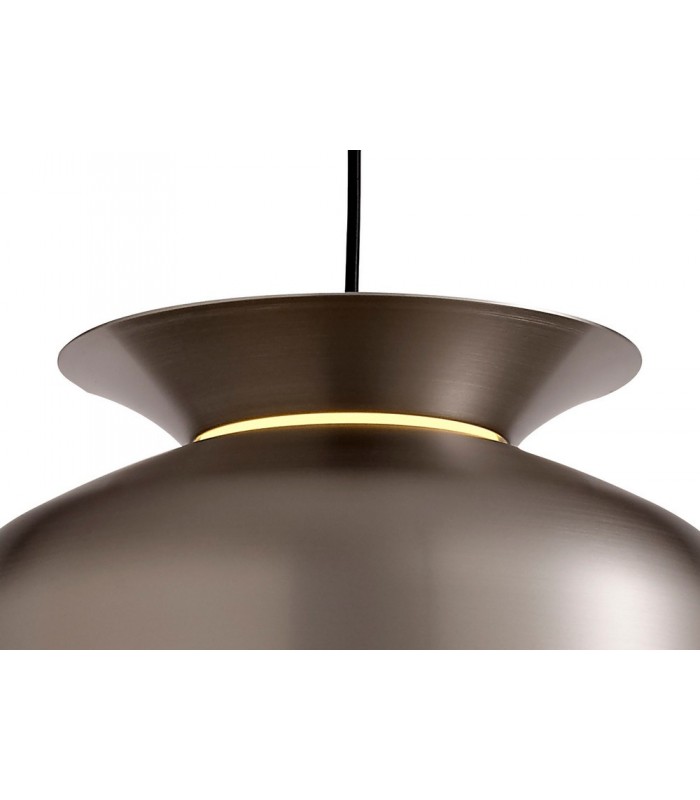 Single Ceiling Dome Pendant, Adjustable E27, Satin Nickel - 7