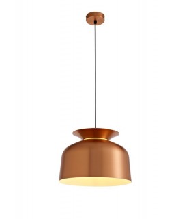 Single Ceiling Dome Pendant, Adjustable E27, Copper - 1