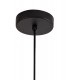 Single Small Ceiling Pendant, 1 Light Adjustable E27, Matt Black, Satin Gold - 4