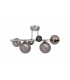 Semi-Flush Ceiling Light, 4 x G9, Polished Chrome, Smoked Glass - 1