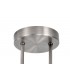 Semi-Flush Ceiling Light, 4 x G9, Polished Chrome, Smoked Glass - 4