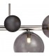 Semi-Flush Ceiling Light, 4 x G9, Polished Chrome, Smoked Glass - 7