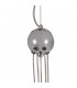 Ceiling Cluster Pendant, 5 x G9, Polished Chrome, Smoked Glass - 5