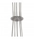 Ceiling Cluster Pendant, 5 x G9, Polished Chrome, Smoked Glass - 6