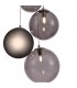 Ceiling Cluster Pendant, 5 x G9, Polished Chrome, Smoked Glass - 8