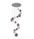 Ceiling Cluster Pendant, 16 x G9, Polished Chrome, Smoked Glass - 5