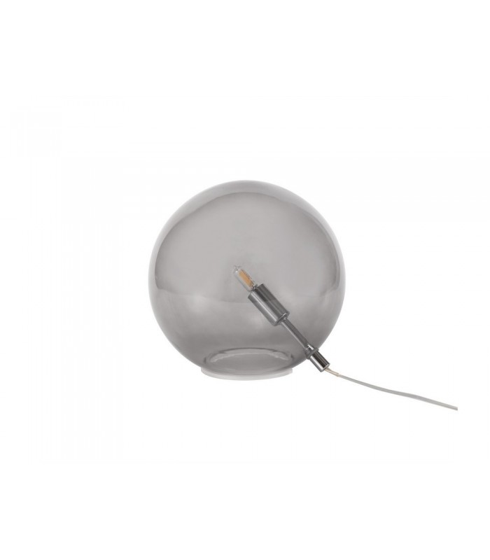 Table Lamp, 1 x G9, Polished Chrome, Smoked Glass - 3