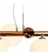 Ceiling Pendant, 7 x G9, Antique Copper, Opal & Copper Glass - 6