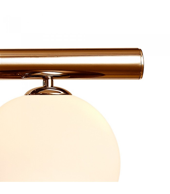 Ceiling Pendant, 7 x G9, Antique Copper, Opal & Copper Glass - 8