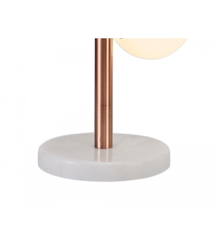 Table Lamp, 3 x G9, Antique Copper, Opal & Copper Glass - 4