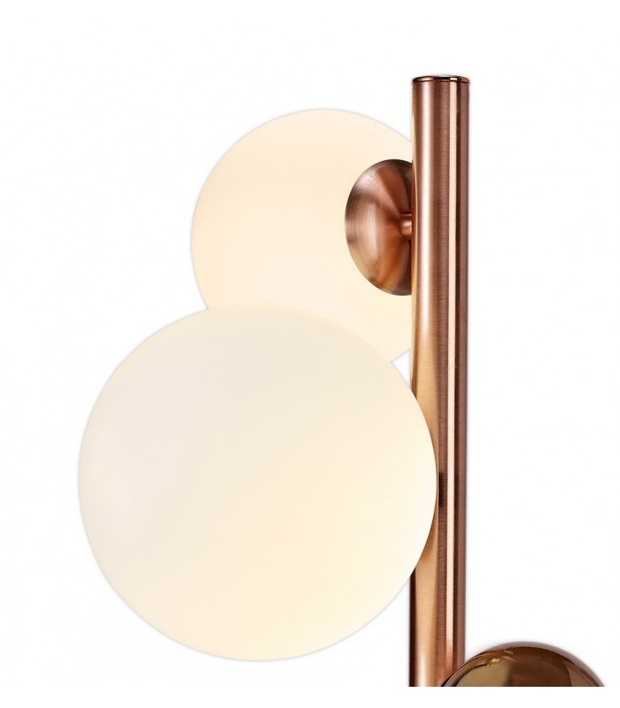 Table Lamp, 3 x G9, Antique Copper, Opal & Copper Glass - 5