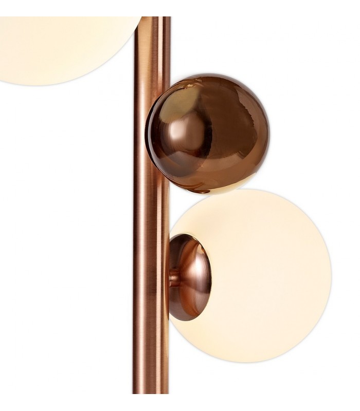 Table Lamp, 3 x G9, Antique Copper, Opal & Copper Glass - 6