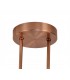 Semi Flush Ceiling Light, 4 x G9, Antique Copper, Opal & Copper Glass - 4