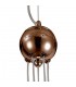 Ceiling Cluster Pendant, 5 x G9, Antique Copper, Opal & Copper Glass - 5