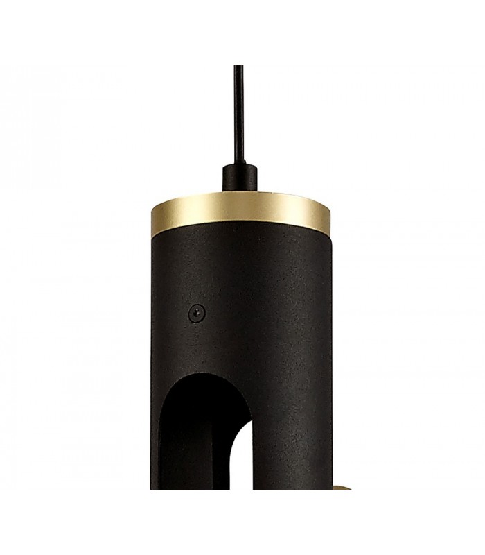 Ceiling Pendant, 2 x 2W LED, 3000K, 560lm, Sand Black, Gold - 7