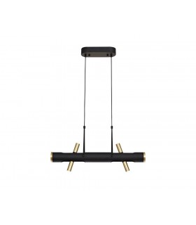 Ceiling Pendant, 4 x 2W LED, 3000K, 1120lm, Sand  Black, Gold - 1