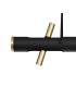 Ceiling Pendant, 4 x 2W LED, 3000K, 1120lm, Sand  Black, Gold - 9
