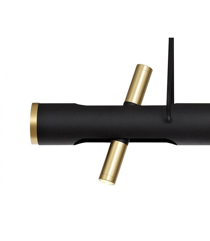 Ceiling Pendant, 4 x 2W LED, 3000K, 1120lm, Sand  Black, Gold - 9