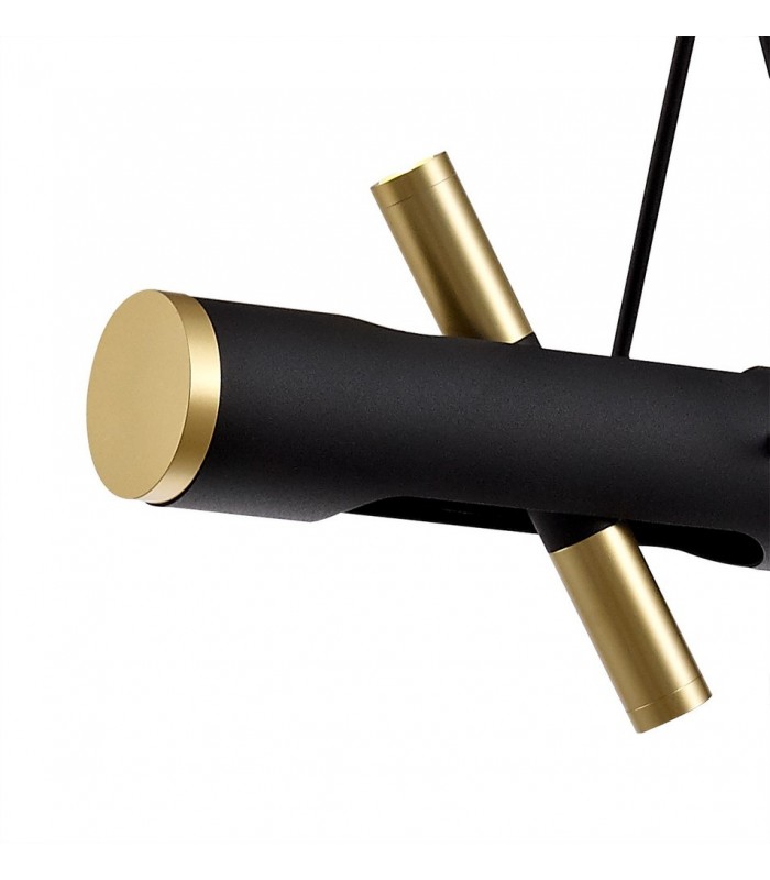 Ceiling Pendant, 4 x 2W LED, 3000K, 1120lm, Sand  Black, Gold - 10