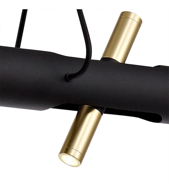 Ceiling Pendant, 4 x 2W LED, 3000K, 1120lm, Sand  Black, Gold - 11