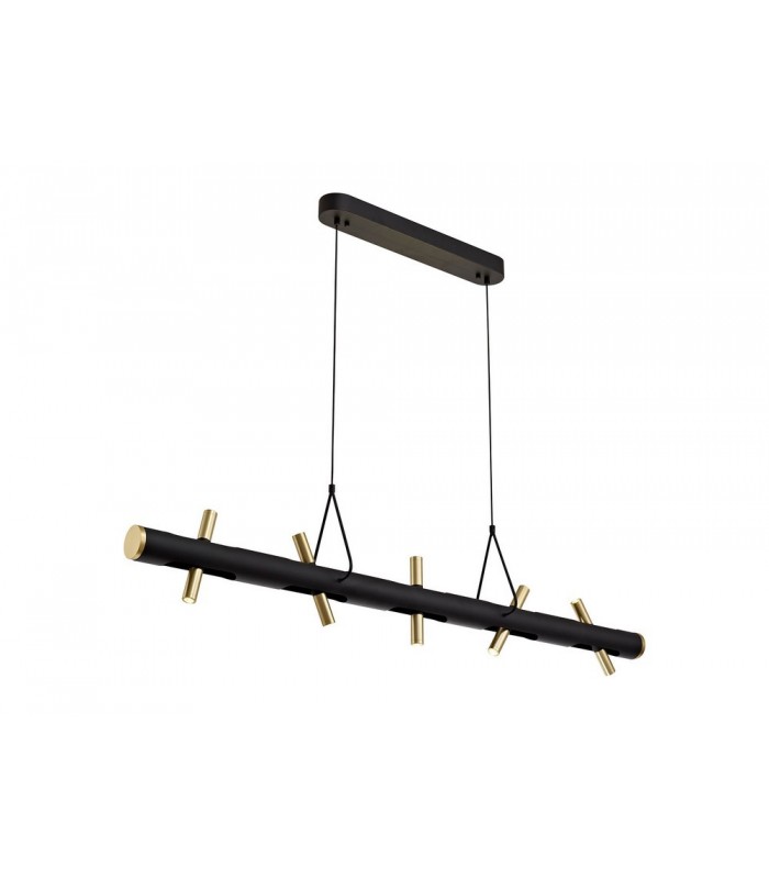 Ceiling Pendant, 10 x 2W LED, 3000K, 2800lm, Sand Black, Gold - 5