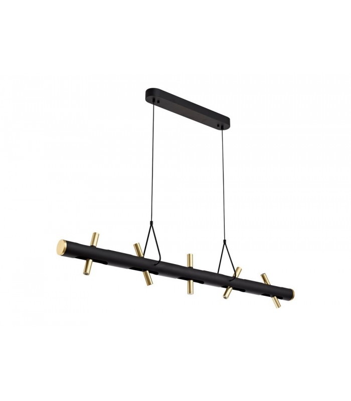 Ceiling Pendant, 10 x 2W LED, 3000K, 2800lm, Sand Black, Gold - 6