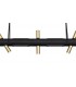 Ceiling Pendant, 10 x 2W LED, 3000K, 2800lm, Sand Black, Gold - 8